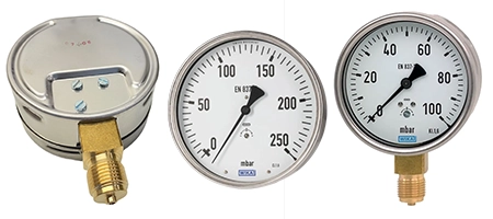 کاتالوگ، لیست قیمت و خرید گیج فشار میلی بار خشک ویکا مدل 612.20 | مرکز برق