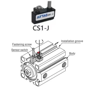 کاتالوگ، لیست قیمت و خرید سنسور مغناطیسی کامپکت مدل CS1-J ایرتک AirTAC | مرکز برق
