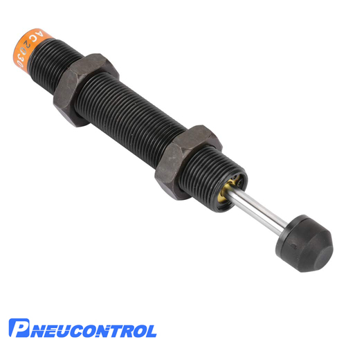 PNEUCONTROL-Shock-Absorber-AD کاتالوگ، لیست قیمت و خرید ضربه گیر پنوماتیک پنوکنترل مدل AD 1410 قطر 14 میلی متر کورس 10 میلی متر | مرکز برق