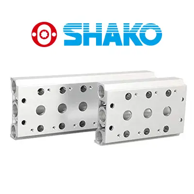 SHAKO_pneumatic valve manifold کاتالوگ، لیست قیمت و خرید بلوک زیر شیری هیدرولیک SHAKO شاکو (آلومینیوم) | مرکز برق
