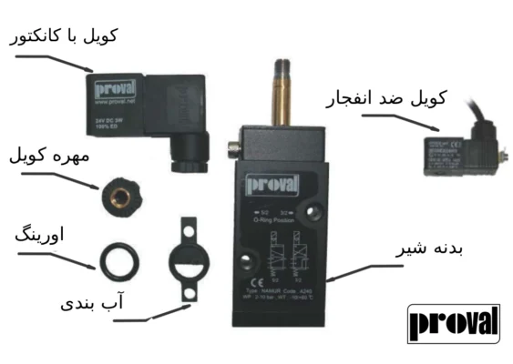 کاتالوگ، لیست قیمت و خرید شیر برقی نامور پرووال Proval مدل A250X | مرکز برق