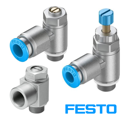 کاتالوگ، لیست قیمت و خرید فلو کنترل سرجکی فستو مدل GRLA-1/4-QS-10-RS-D | مرکز برق