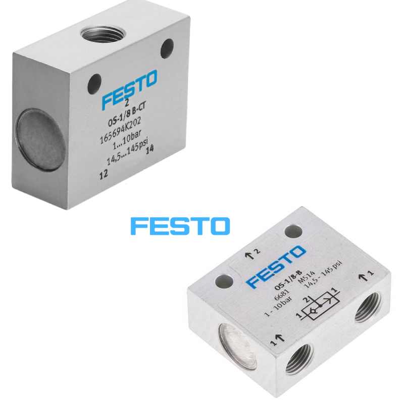 FESTO-OR-Gate-OS-1_4 کاتالوگ، لیست قیمت و خرید شیر OR فستو FESTO آلومینیوم | مرکز برق