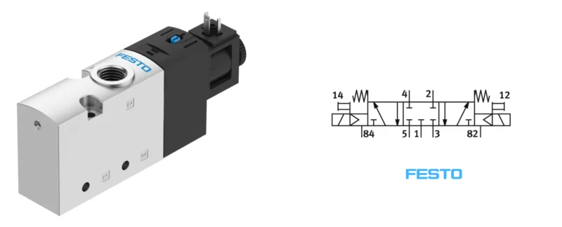 کاتالوگ، لیست قیمت و خرید شیر برقی VUVS فستو FESTO با فرمان 3/2، 5/2 و 5/3 | مرکز برق