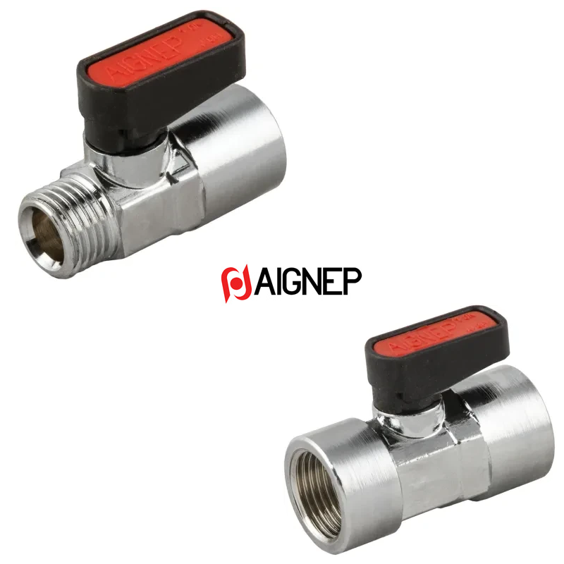AIGNEP Mini Ball Valve 1_2 شیر ربع گرد اگنپ AIGNEP - Image 1