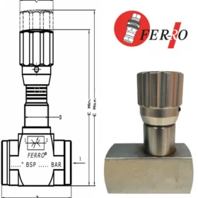 کاتالوگ، لیست قیمت و خرید فلوکنترل بین راهی فرو FERRO فولادی | مرکز برق
