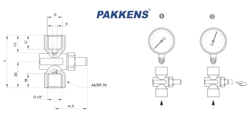 کاتالوگ، لیست قیمت و خرید شیر دکمه ای پکنز PAKKENS | مرکز برق