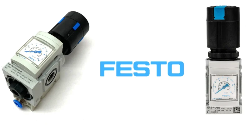 کاتالوگ، لیست قیمت و خرید رگلاتور پنوماتیک تنظیم فشار MS فستو FESTO سایز 1/4 و 1/8 اینچ | مرکز برق